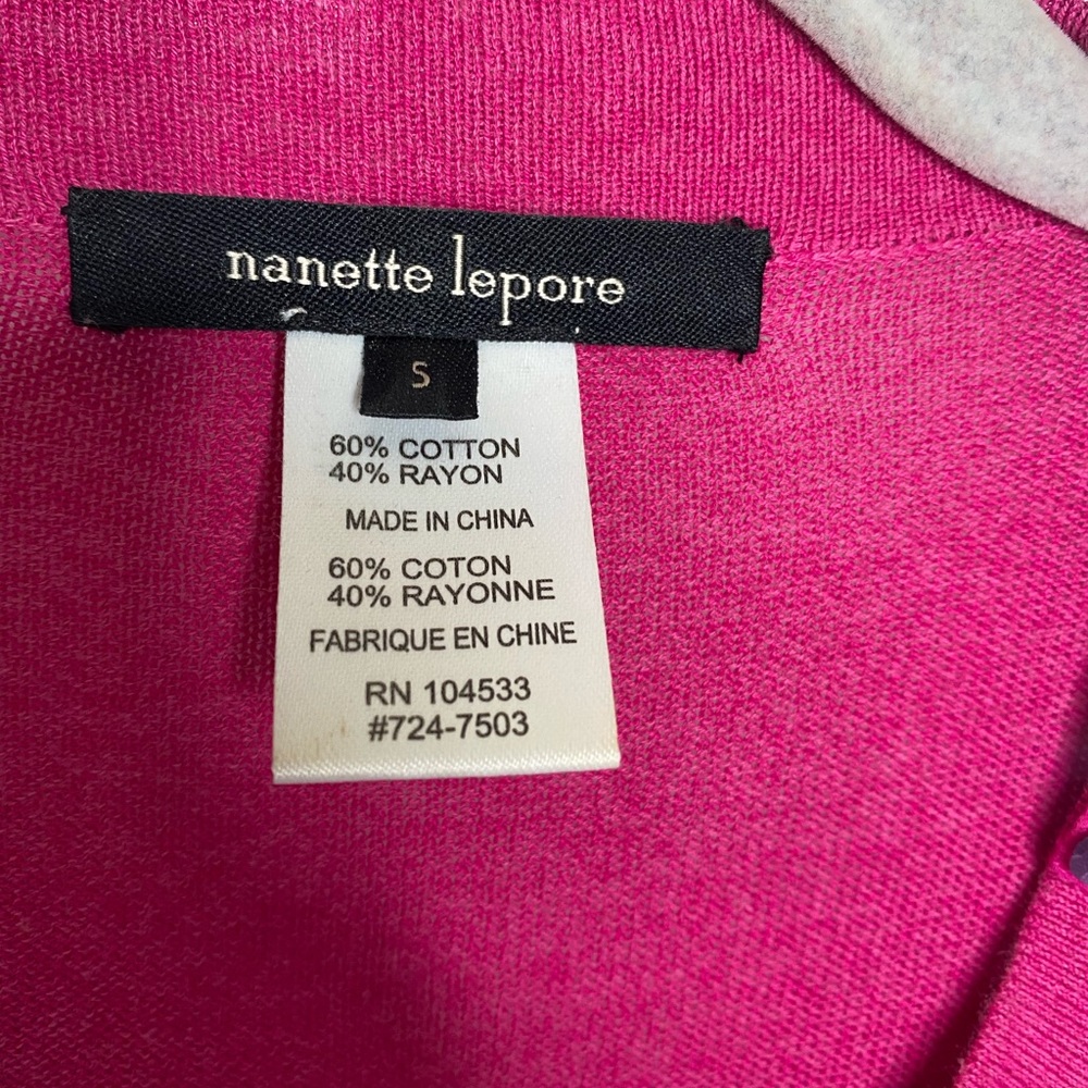⚡️LAST CHANCE⚡️ Nanette Lepore Knit Embellished Sleeveless Pocket Dress Small - Picture 4 of 6